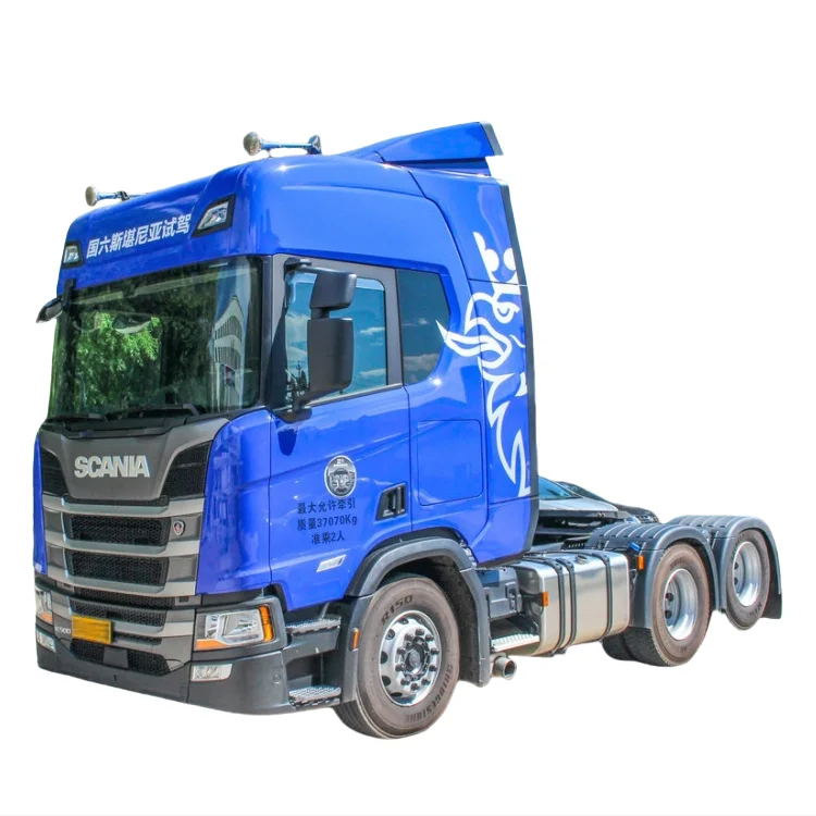 6*2 Sca-nia R500 Подержанный и новый тягач Amt Ручное переключение в одной головке грузовика четко выложенные кнопки управления 500hp грузовики