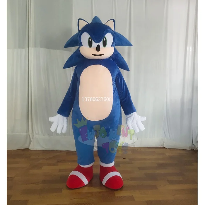 High quality custom made sonic mascot costume cosplay costumes for sale