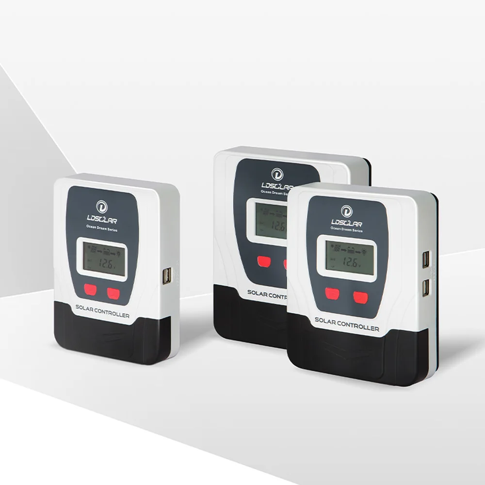 Solar Charge controller Inverter 12V 24V 10A USB LCD Intelligent solar power system pwm solar charger controller