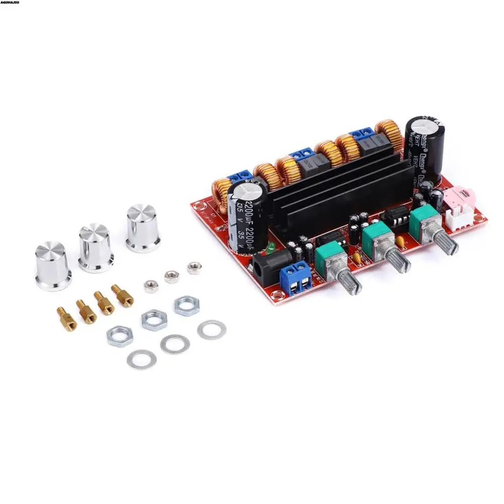  XH-M139 TPA3116D2 2*50W + 100W 2 1 канальная плата цифрового усилителя мощности 12V-24V широкое