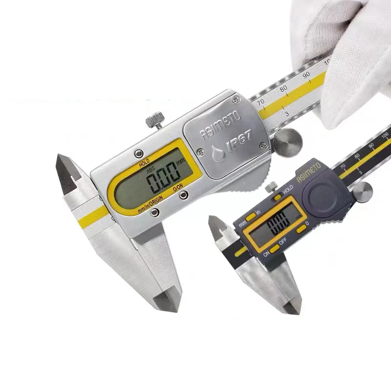 Цифровой Калибр ASIMETO 0-150 мм/0,01 мм метрический/дюймовый Калибр 500-196-30 ЖК электронный Калибр Paquimetro измерительные инструменты
