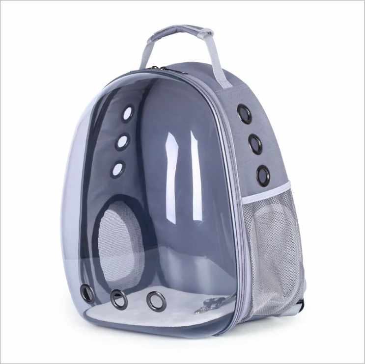 High Quality 600D Side Openings Transparent Pet Backpack Go Out Portable Shoulder Pet Supplies Cat Bag Dog Bag  Pet Backpack