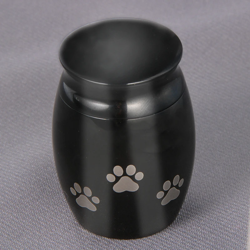 Customized Unique Cremation Urns Pet Metal Pet Golden Silver Rose Gold Memorial Urn Ashes