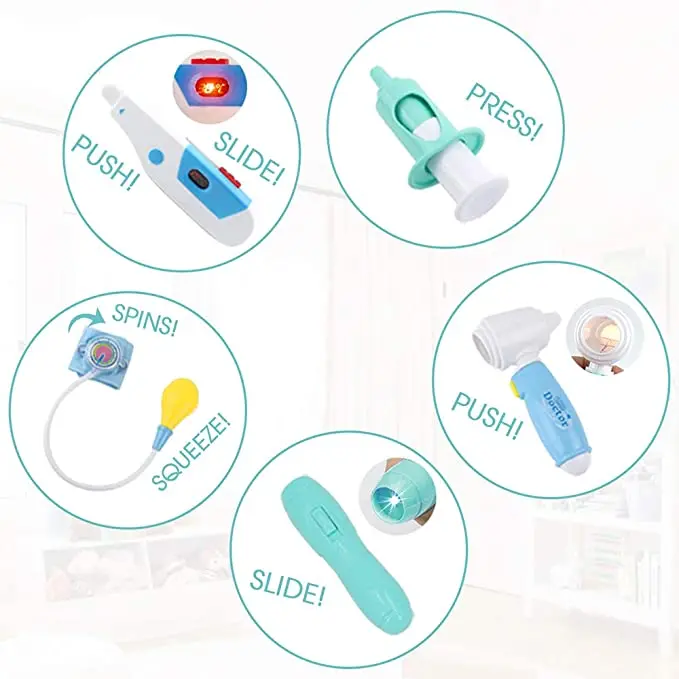 Докторские наборы 48 шт. Детский комплект медицинских чехлов для переноски игрушки набор докторских игрушек детей