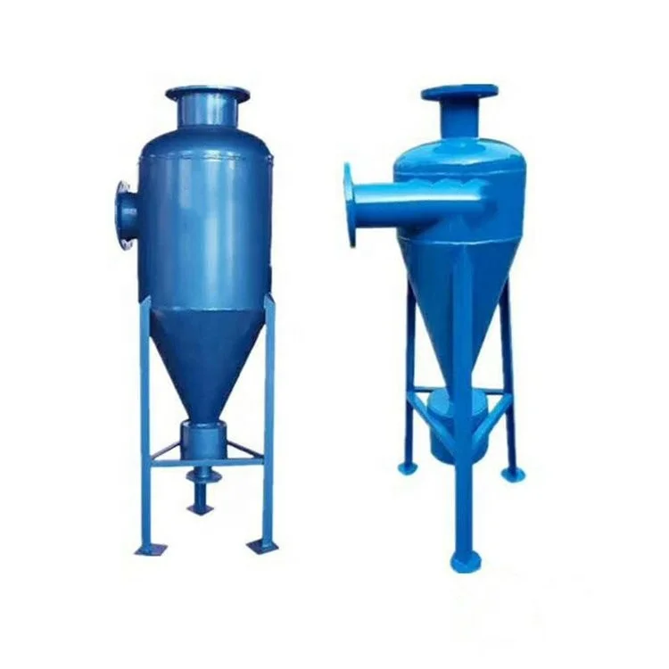Centrifugal sand separator applied in initial filter /cyclone desander separating system