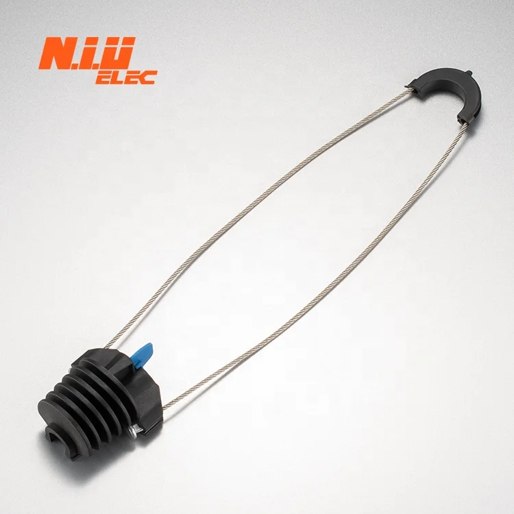 Single Core UV protect Dead End Anchor Clamp  for Fiber Optic Cables