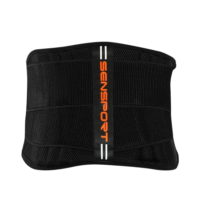 High Quality Custom Lower Spine Back Support Brace Belt Full Adjustable Breathable Polyester Nylon Training Back Pain Relief