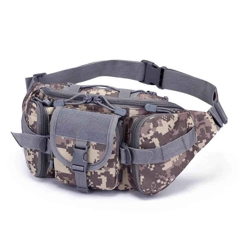 2024 Tactical Waist Bag Hiking Camping Elastic Belt Waterproof Sport Running Riding Fanny Packs Camouflage Tactical Chest Bag