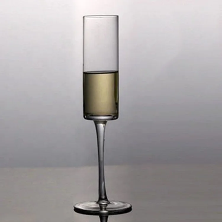 Clear Champagne Glasses Flute Goblet Lightweight Cylinder Champagne Glasses 200ml Crystal for Wedding Wine Country 10 Oz CN;CHO