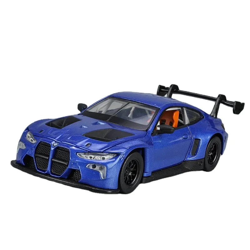 Модель автомобилей 1/32 BM M4 GT3 из модифицированного сплава с имитацией звукового и легкого металла
