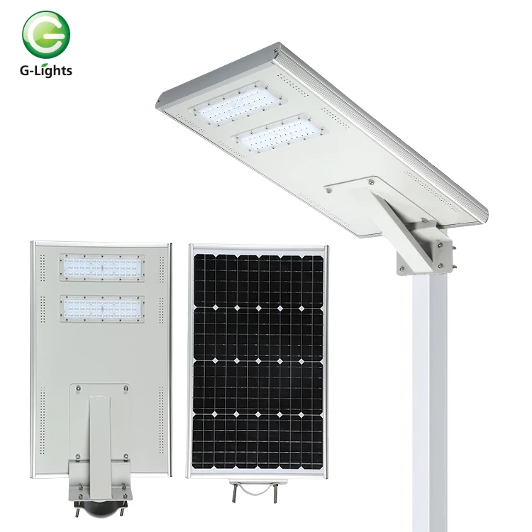  IP65 открытый SMD 60 Вт 90 120 150 все в одном интегрированном солнечном светодиодном уличном