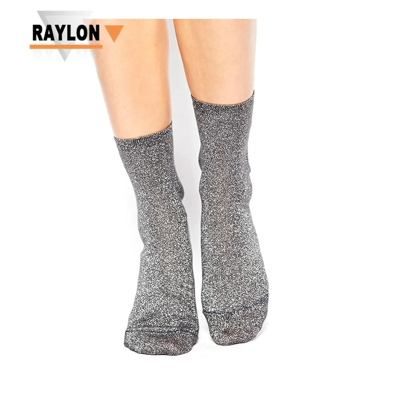 RL-B1027 socks lurex sparkly socks for sale