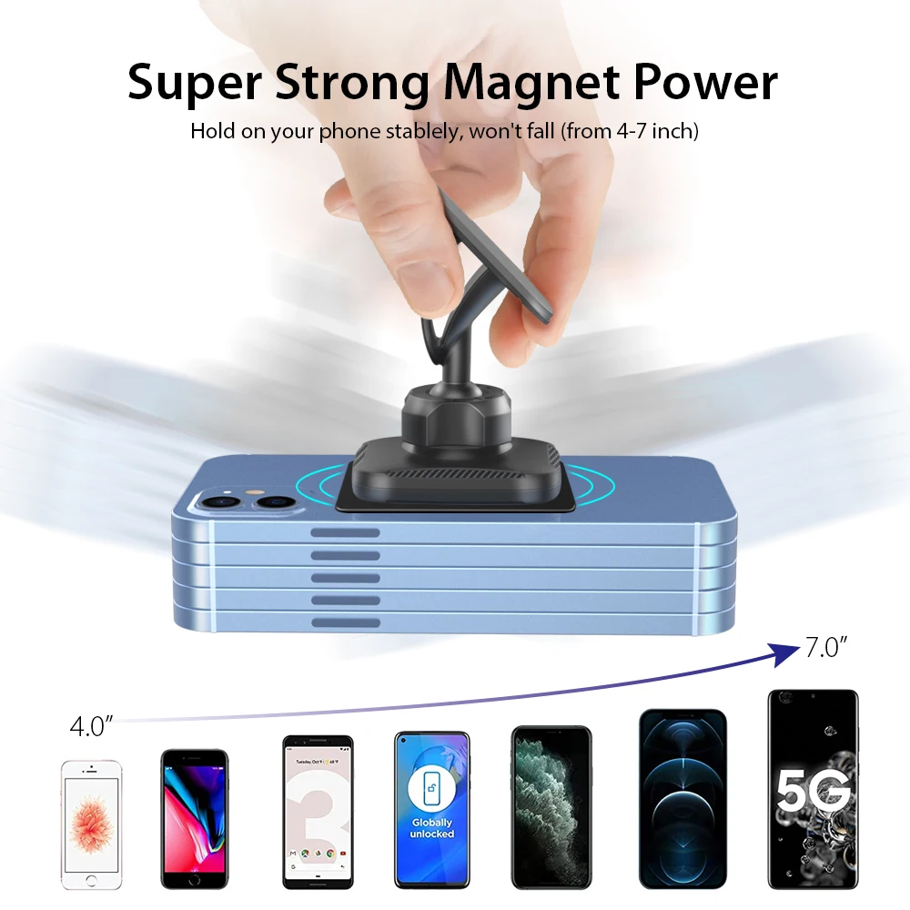 Factory New Design Magnetic Car Phone Holder Competitive Price With 6pcs N40 Car Magnet Phone Holder