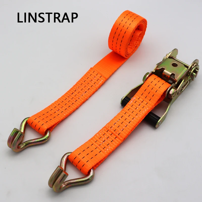 Straps Ratchet Fastening 50 Mm/ 10M Cargo Lashing Belt For Trailer