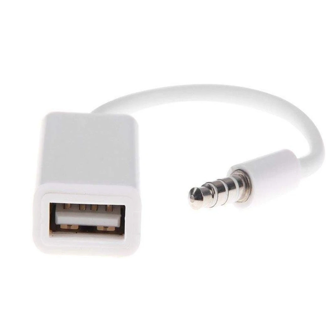 Wholesale USB Female to Aux Jack Male Audio Cable 3.5mm Auxiliary Adapter Converter Cable To Car Aux Adapter