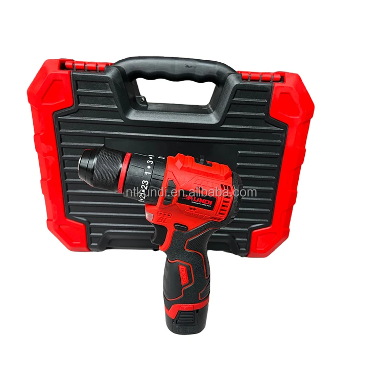 High Quality KUNDI Brand Power Tools Lithium Battery Brushless Cordless Impact Drill  18V