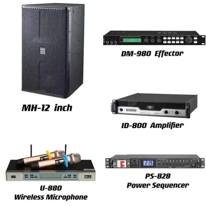 Pro Audio ID-800 сценический мастер 800 Вт высокий звук Стандартный усилитель мощности Профессиональный для продажи