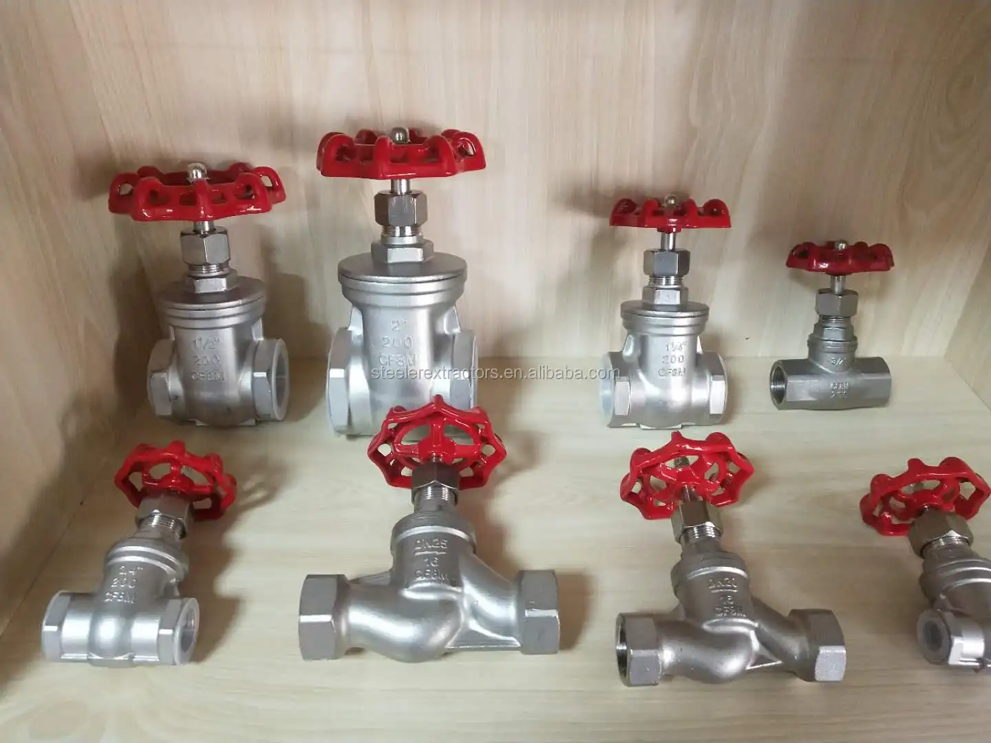 BSP/NPT Gate Valve Stainless Steel Globe Valves WCB/304 1/2inch DN15