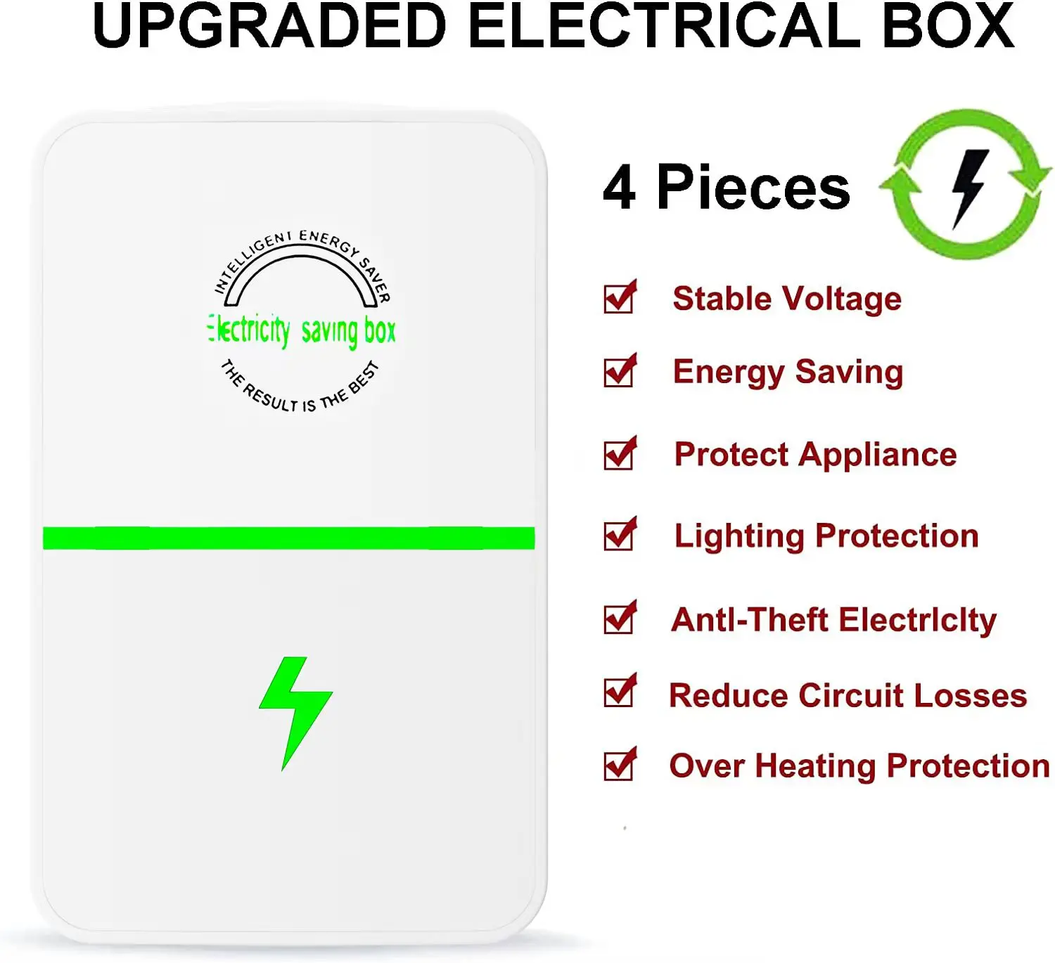 Electric Energy Power Saver 90v-240v 28kw Electric Energy Saving Box Power Save Pawer Electric Power Factor Saver Home Office