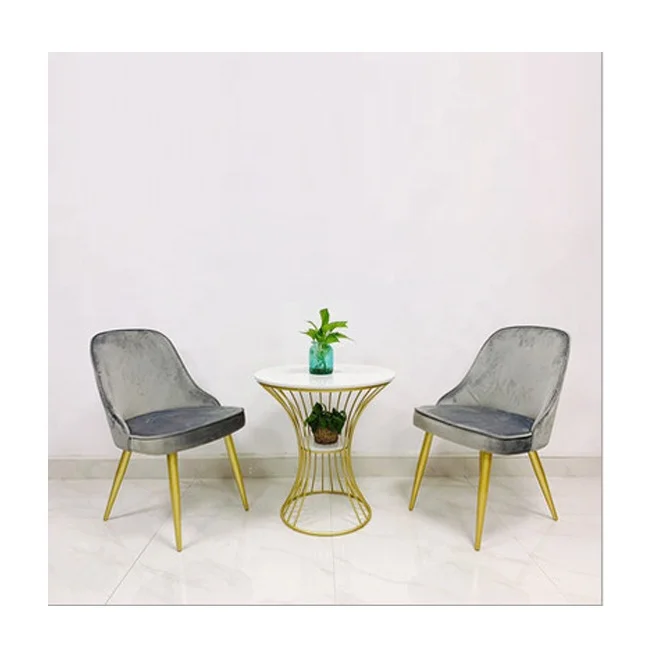 Nordic side coffee table metal round modern luxury living room tea center end side table cofee