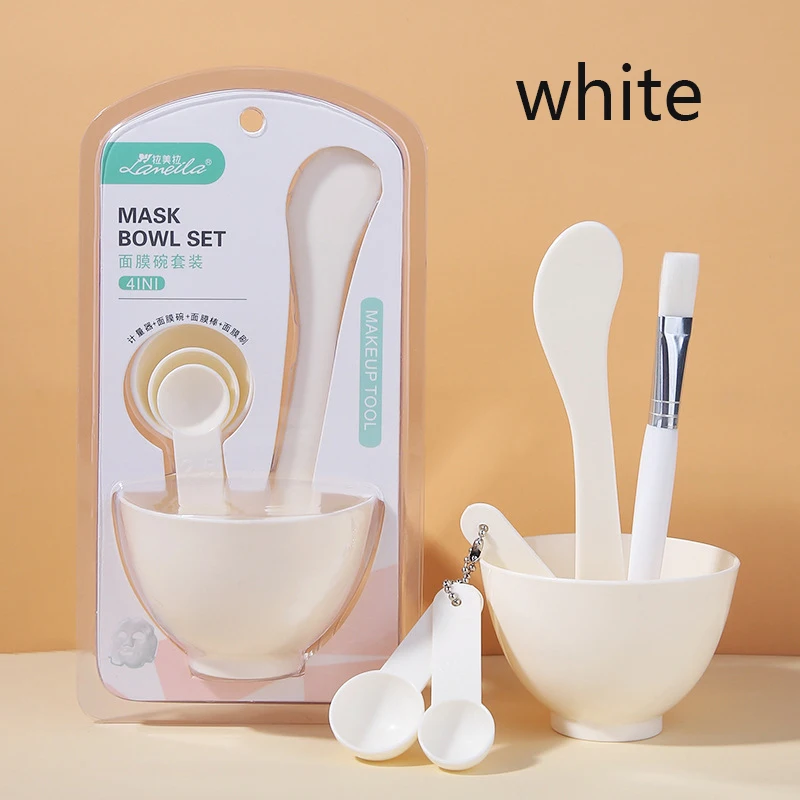 Eco Friendly 6pcs/Set DIY Face Mixing Bowl Set Brush Mixing Stick Spoon Facial Makeup Tool Kit