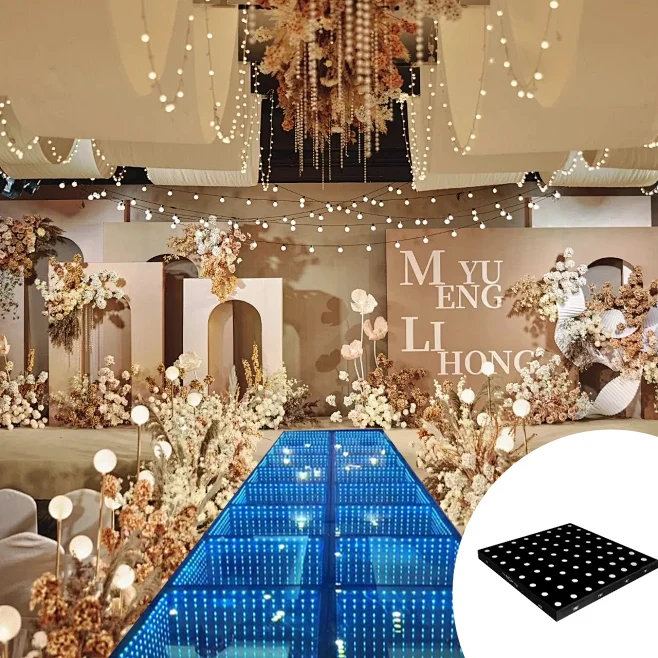 2024 New Technology Dance Floor Wedding Round Dance Floor Tiles 50 Cm