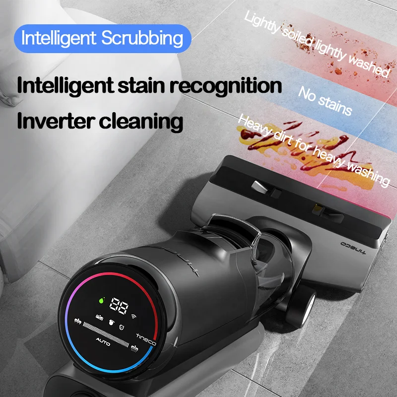 TINECO Floor Fuwan 2.0Pro CE Wireless Smart Floor Scrubber 4000mAh 35min Endurance Handheld Floor Mopping Vacuum Cleaner