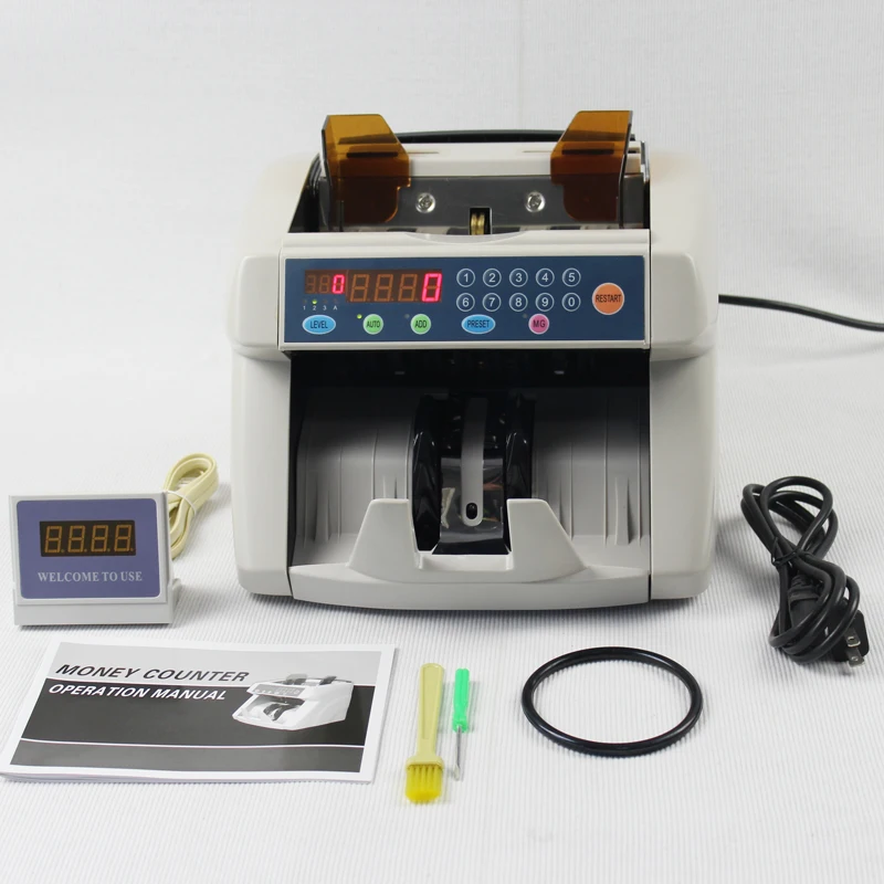 2115 Bill counter Front loading Money counter Fake notes detector with adjustable counting speed Money counting machine