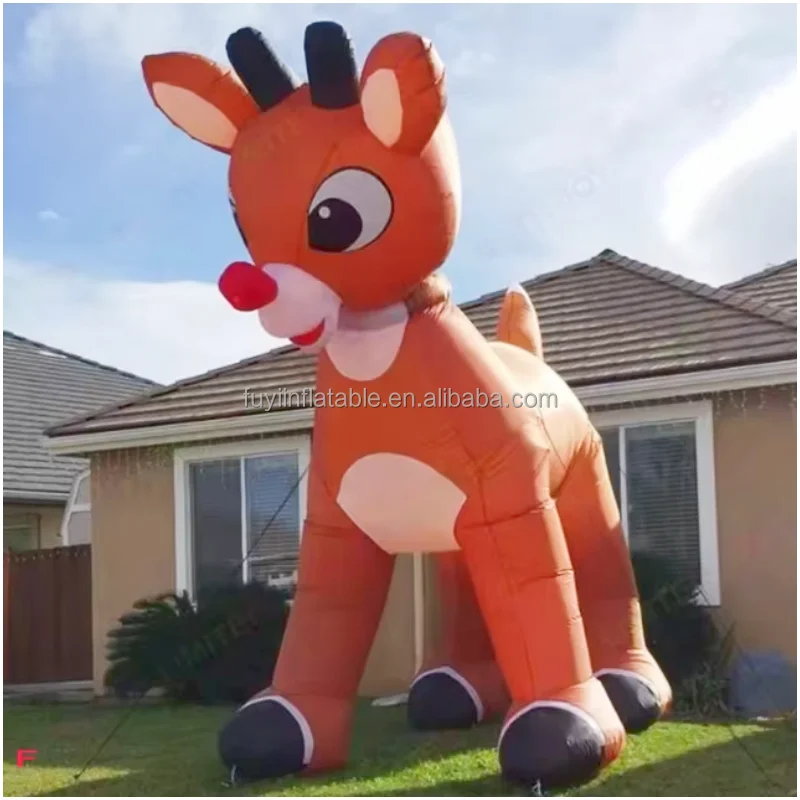 Christmas Decoration Cartoon Anime Inflatables Santa Claus Doll snowman Dress Christmas reindeer inflatable costume