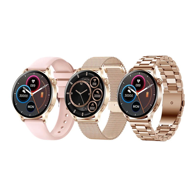 Горячая наручные Смарт-часы с AK37 Pro с двумя лямками, 1,32 дюймов 390*390 экран отвечать на звонки количество шагов Мониторинг частоты сердечных сокращений