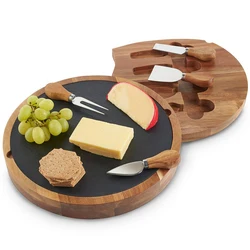 Shende Special Design Multi-function Cheese Slicer Board With Stainless steel Cheese tools Set