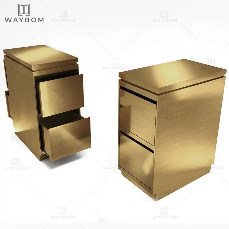 gold metal salon cart furniture  hair barber equipment hairdressing hairdresser beauty storage barber salon trolley 4 drawers