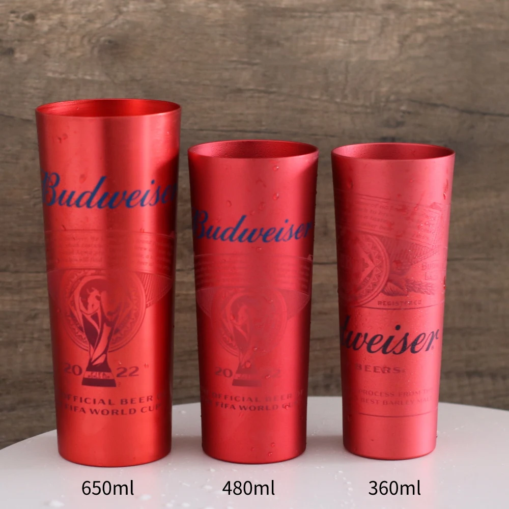 Personalized Color Changing Tumblers 600ml Reusable Metal Aluminium Cups Custom Beer Cup For Advertisement