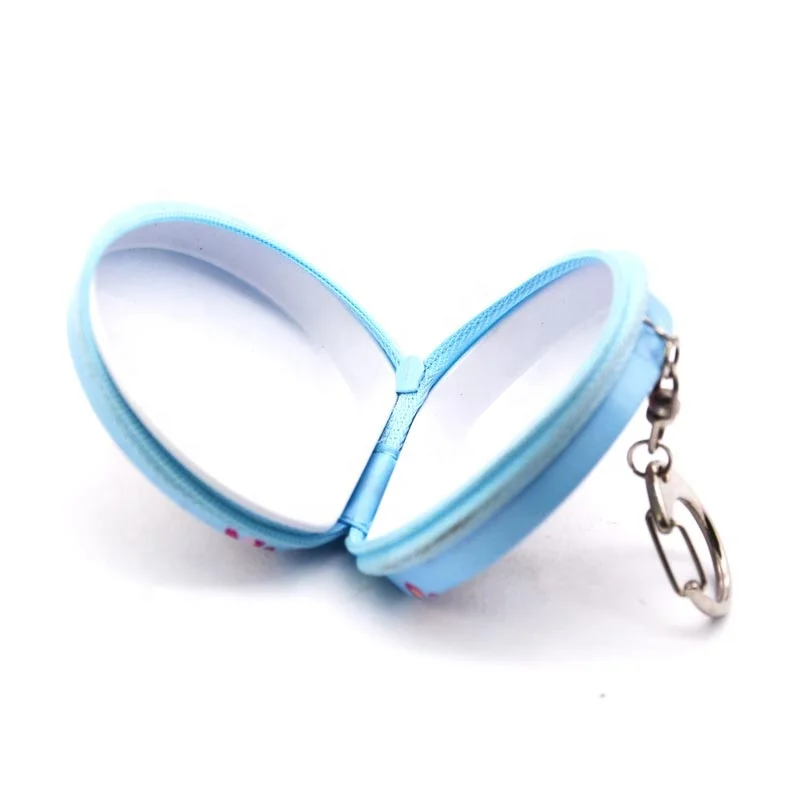 Keychain With Zipper Coin Bank Money Saving Tin Cans Water Color Flip Lid Condom Tin Box
