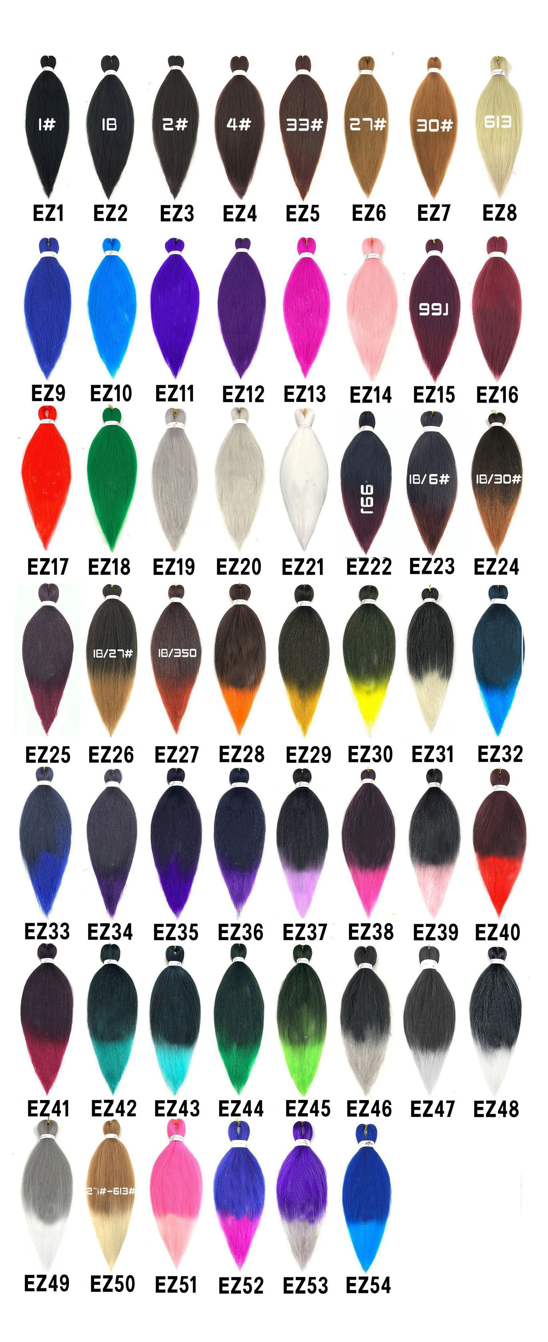 
TKL wholesale cheap synthetic ombre expression pre stretched braiding for black women 