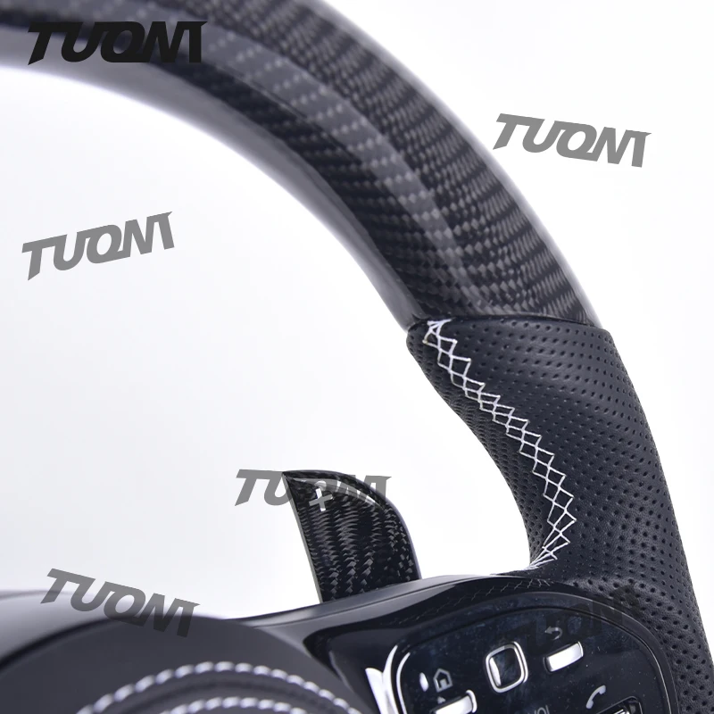 Carbon Fiber Steering Wheel For Mercedes Benz C63 E63 W213 C43 A45 G63 G500 S63 GLA45 GLS63 W204 W205