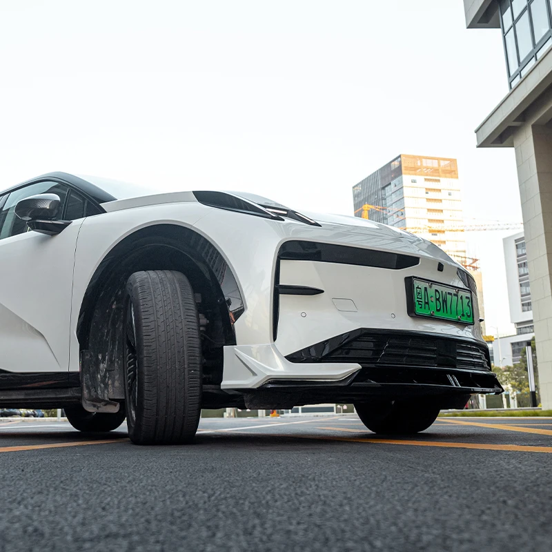 MC Sport Style 3pcs Front Bumper Splitter Lip Spoiler Diffuser Guard Body Kit Cover For Zeekr X 2022 2023 Chinese EV