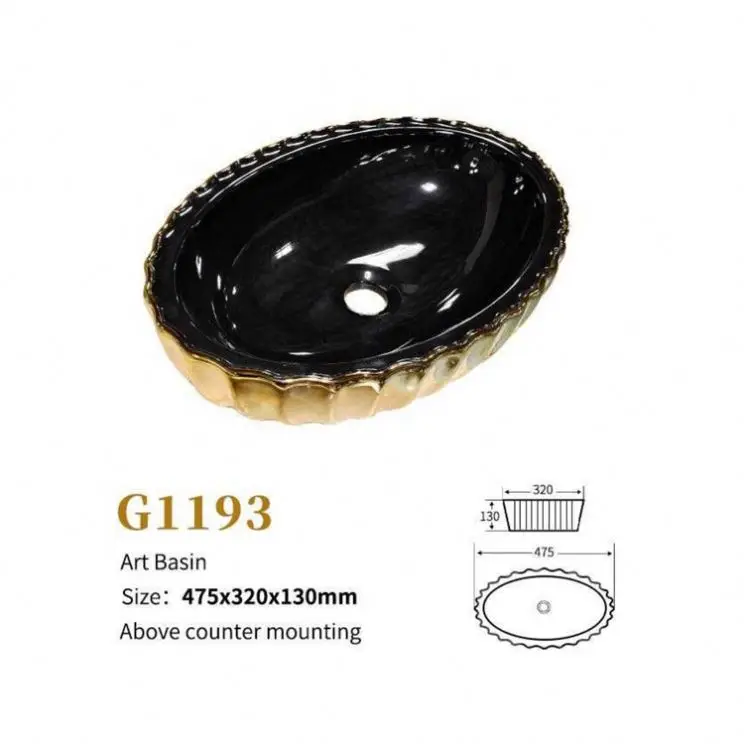 FACTORY Mini Wash Basins Ceramic Basin New Fancy Gold Set Round Bathroom Sink In The Bathroom