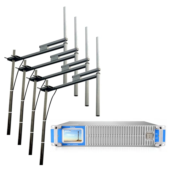  FMUSER 1500 Ватт 1.5KW FM радио передатчик Комплект FSN-1500T сенсорный экран с 4 * FU-DV2 антенна + возможностью погружения на глубину до 30 м 1/2