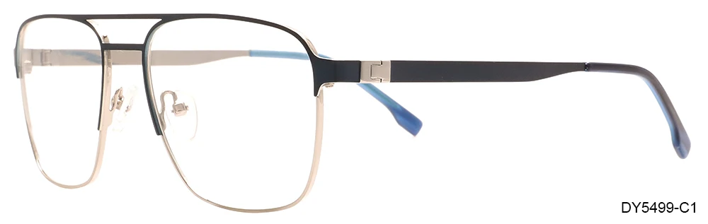 custom made big square stainless steel optical glasses frame for mans