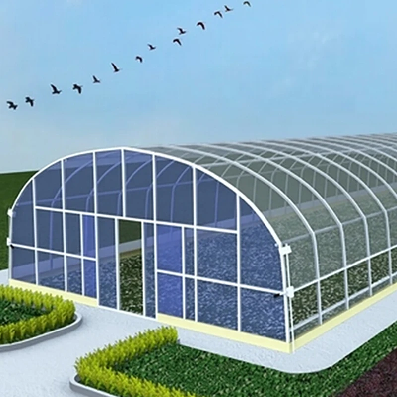 Professional Automated Shade Net Greenhouse Fully Retractable Roof Blackout System Tunnel Greenhouse Designed Plastic