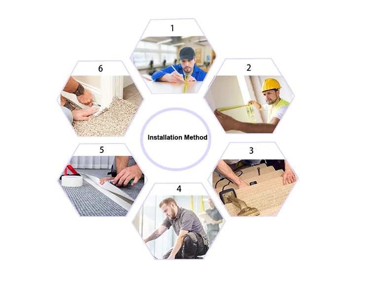 2024 Kaili Luxury Hotel Carpet Commercial Office Wall-to-Wall Carpet Tiles Square PVC Floor Carpet 25x100