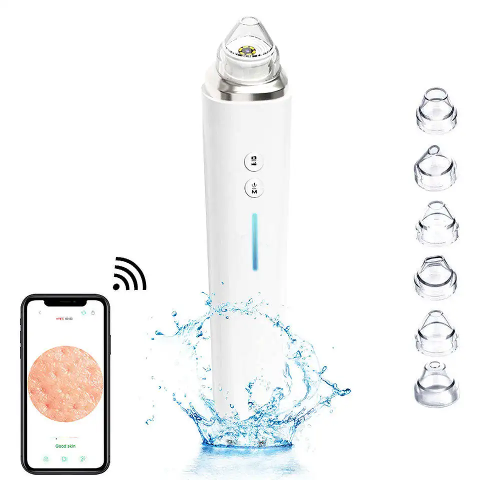 2024 New 6 Heads Electric Acne Blackhead Removal Tool Nose Pore Cleaner Blackhead Remover Vacuum