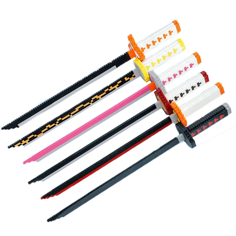 Anime Surrounding Demon Building Blocks Cosplay Slayers Sword Model Brick Blocks Toys