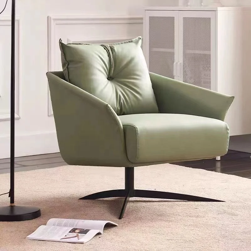 Роскошный светлый диван для гостиной одноместный современный простой балкона