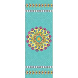 Eco Friendly Non-slip Grippy Soft Microfiber Printing Yoga Mat Towel