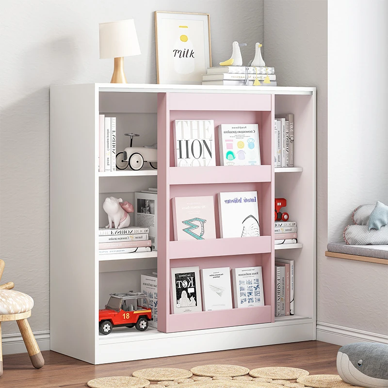 Симпатичная Цветная детская книжная полка книжный шкаф для компакт-дисков китайский производитель детский хранения деревянная современная
