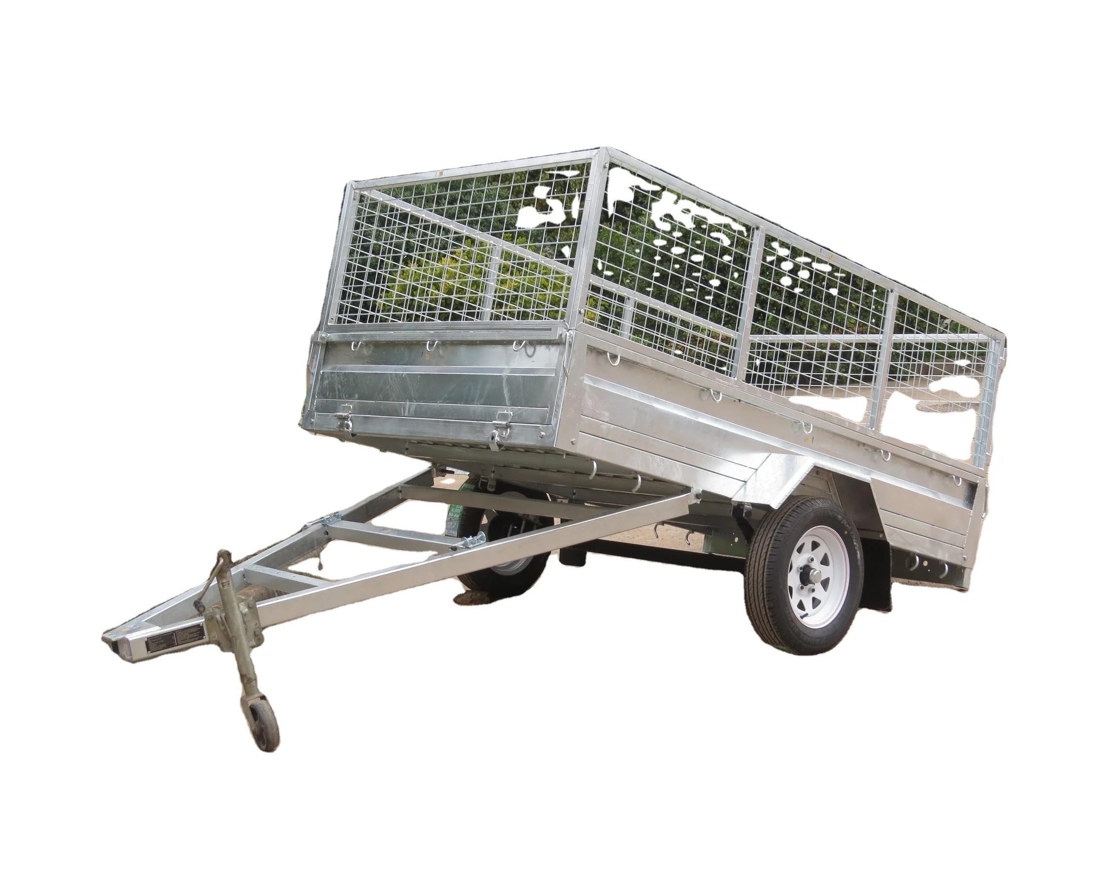 New Zealand standard easy tilting single axle box trailer