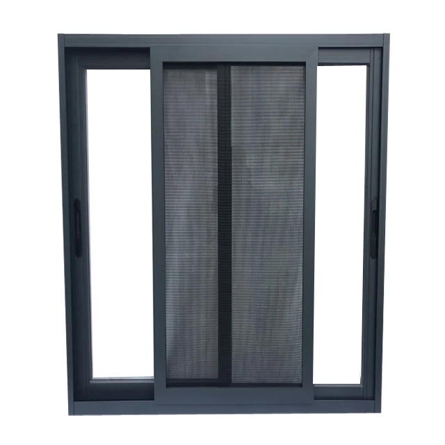 
Double glazed aluminium window profile sliding widow for house use 