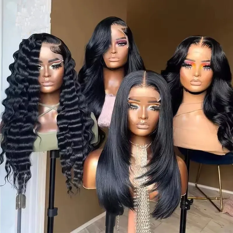 Brazilian Virgin Human Hair  360 Lace Front  Wig,100% Unprocessed Water Curly Human Hair Lace Wigs for Black Women